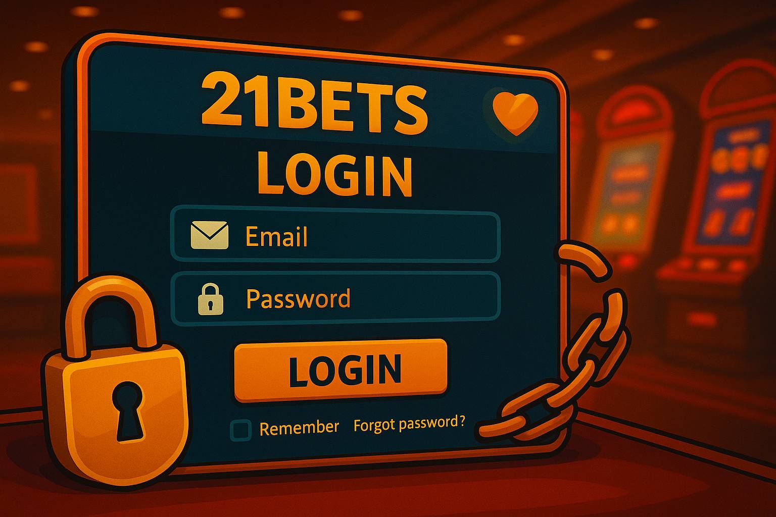 Login no Cassino 21BETS