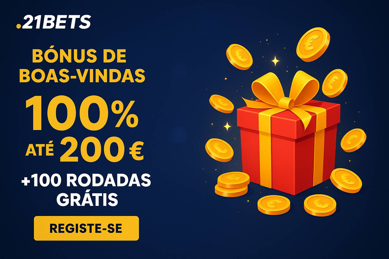Criar uma nova Conta no plataforma 21BETS